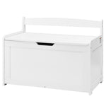 VEVOR Kids Toy Storage Bench Wooden Toy Box Chest 32.68 x 17.91 x 24.02" White
