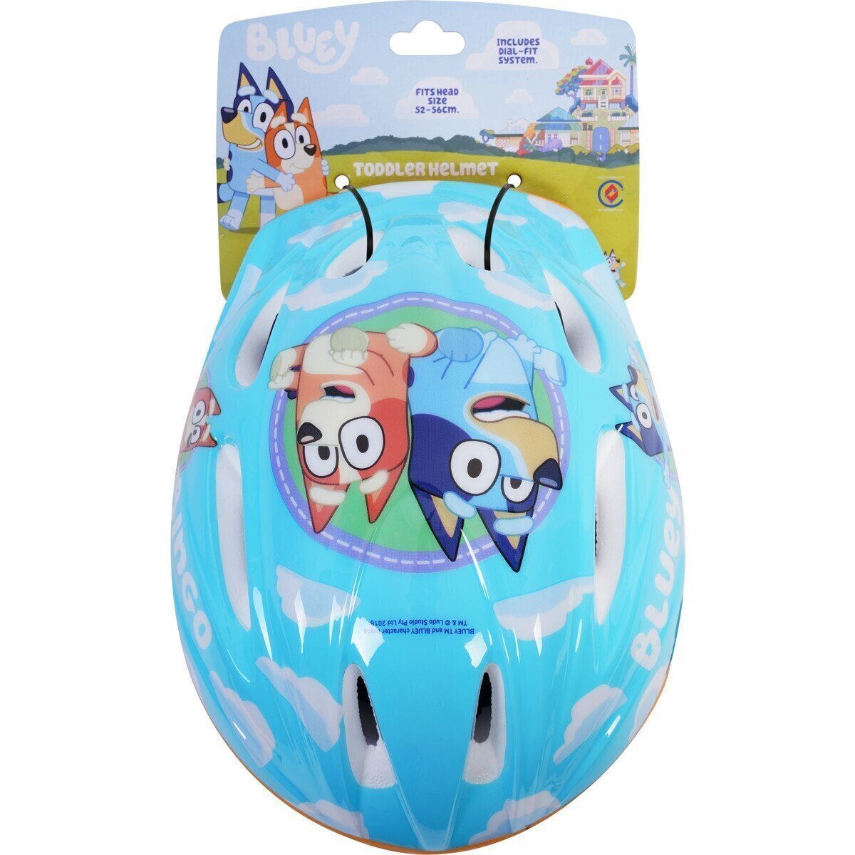 Bluey Toddler Bicycle Bike Helmet Bicycle - Blue - 52 - 56cm Child