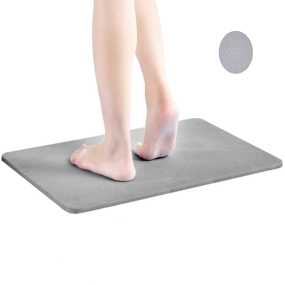 60cm*40cm Diatomaceous Earth Bath Mat, Nonslip Absorbent - Fast Drying Bathroom Floor Shower Mats Anti - Slip Mat