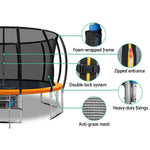 Everfit 16FT Trampoline for Kids w/ Ladder Enclosure Safety Net Rebounder Orange