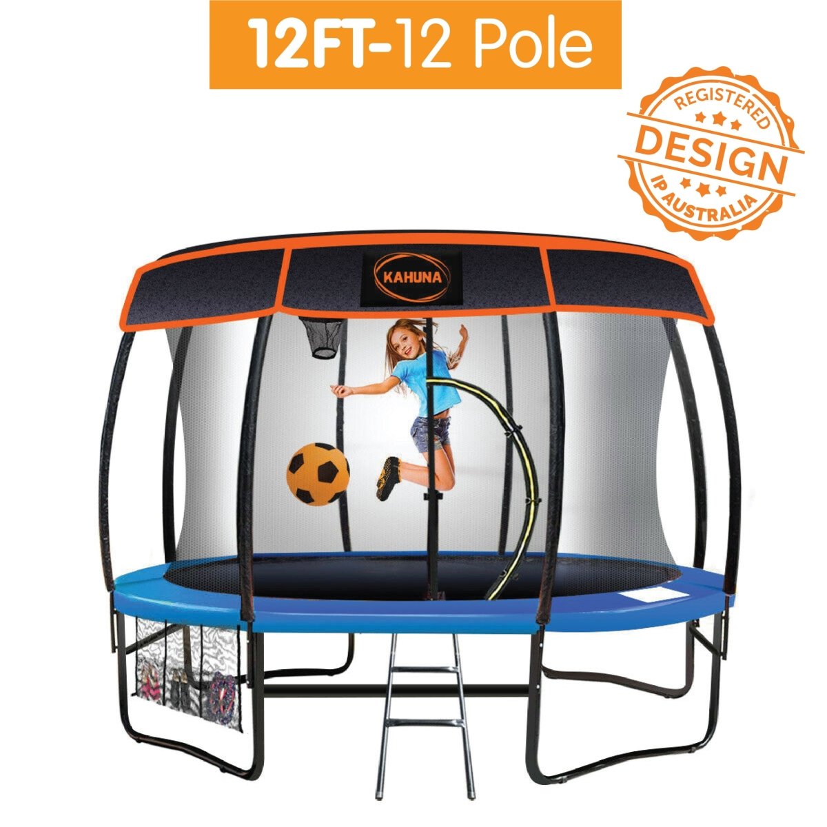 Kahuna 12ft - 12 Pole Trampoline Roof Shade Cover