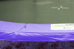 Kahuna 16ft Outdoor Trampoline Kids Children With Safety Enclosure Pad Mat Ladder Basketball Hoop Set - Purple
