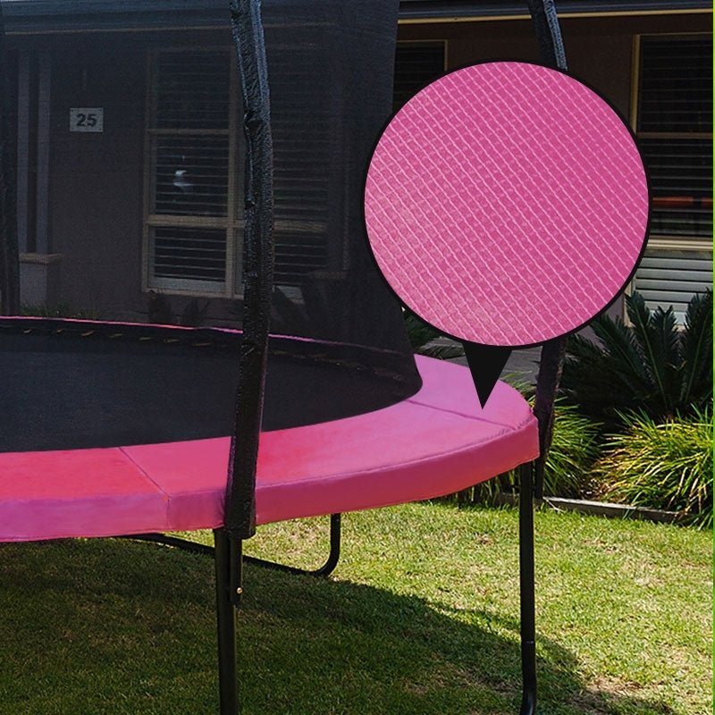 UP - SHOT 12ft Pink Replacement Trampoline Pad - Spring Reinforced Round Outdoor