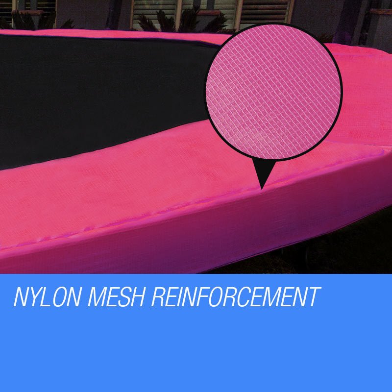 UP - SHOT 12ft Pink Replacement Trampoline Pad - Spring Reinforced Round Outdoor