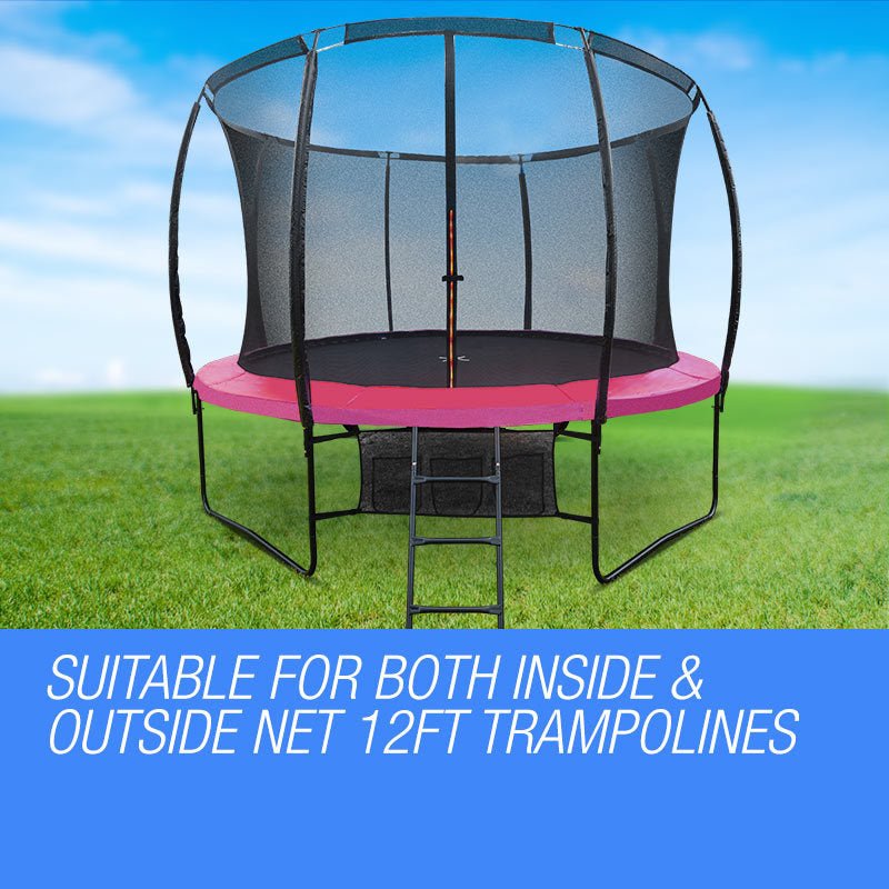 UP - SHOT 12ft Pink Replacement Trampoline Pad - Spring Reinforced Round Outdoor