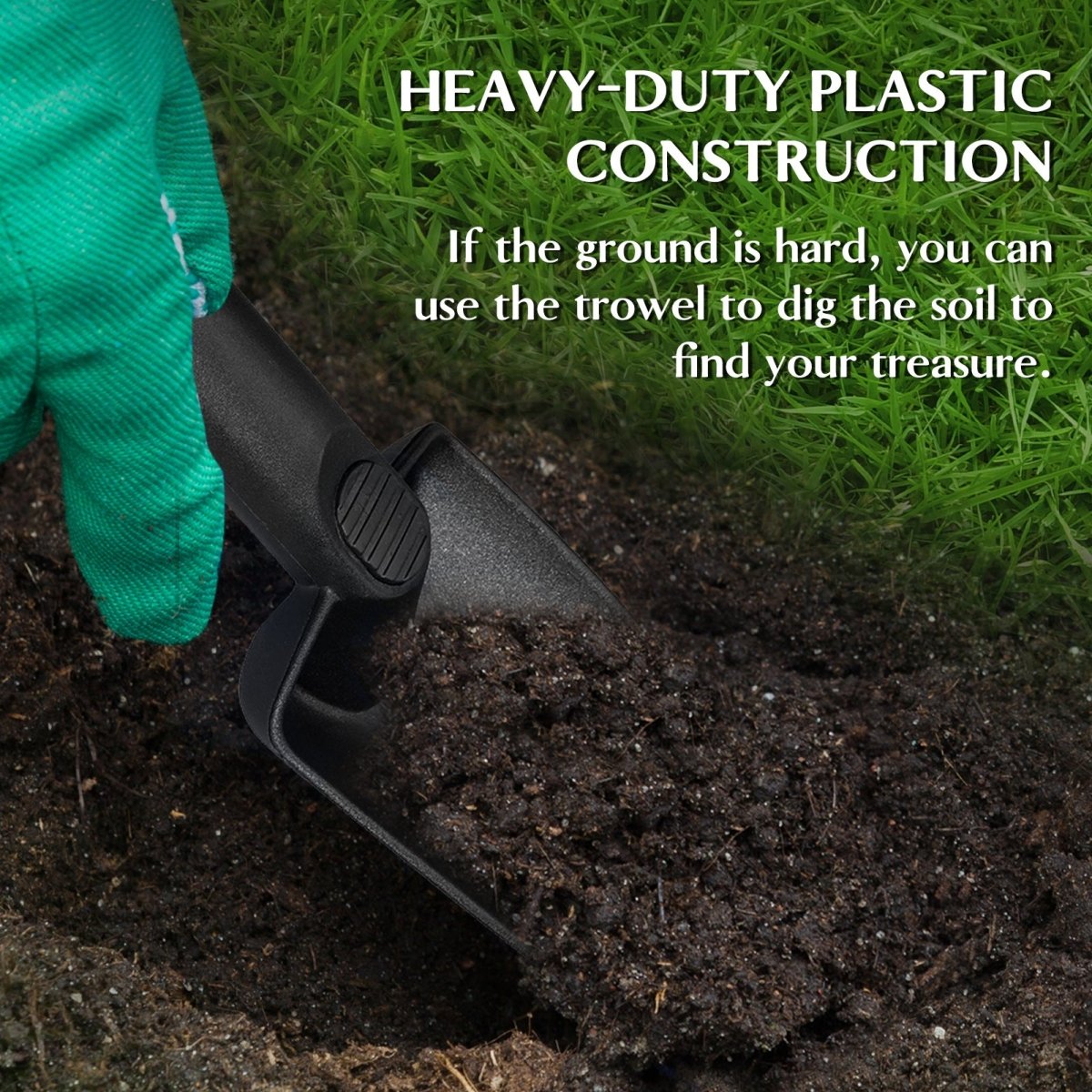 Durable Beach Sand Scoop for Metal Detecting - Lightweight Sifting Tool for Adults and Kids