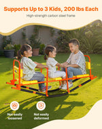 VEVOR Kids Seesaw 90 kg Capacity Metal Rocking Teeter Totter with Handles