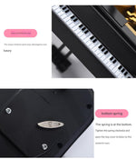 Classical Grand Piano Music Box with Dancing Ballerina(Regular version - white)