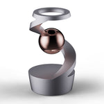 Desktop Levitating Gyro,Magnetic Floating Desk Toy for Stress Relief, Elegant Design-grey