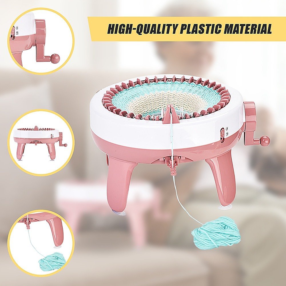 DIY Knitting Machine Smart Weaving Knit Rotating Kids Toy Scarf Sock Hat Gift