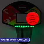 Kahuna Trampoline Led Basketball Hoop Set With Light - up Ball
