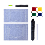 Puzzles Rollers 2 Sets Table Jigsaw Puzzles Felt Mat Board Inflator Puzzle Blanket