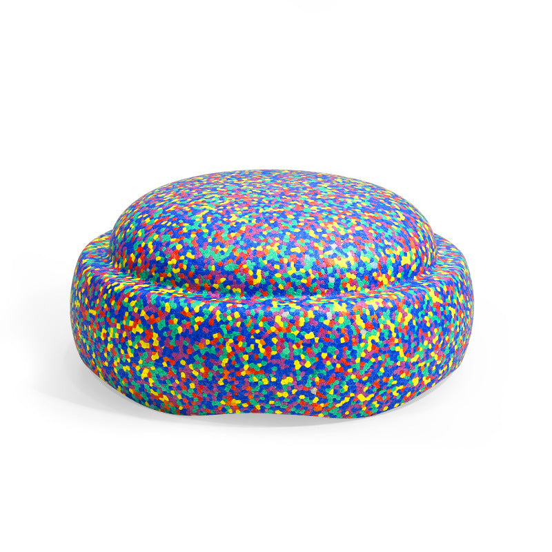 Rainbow Balance Stepping Stone - Sensory Training Toy for Kids, Camouflage blue circle Step