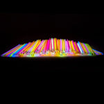 15 GLOW STICKS Party Light Glow In The Dark Rave NECKLACE Disco Bulk