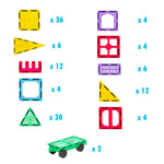 120 Pcs non-toxic STEM Educational, Durable Magnetic Tiles/Puzzle with Storage Bag