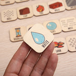 Multicolor Wooden Mineral & Gemstone Educational Puzzle - Colorful Geology Toy for Kids