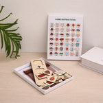 Multicolor Wooden Mineral & Gemstone Educational Puzzle - Colorful Geology Toy for Kids