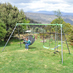 Lifespan Kids Lynx 4 Station Swing Set with Slippery Slide