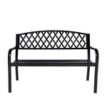 Wallaroo Steel Outdoor Garden Bench - Diamond