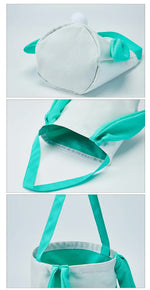 White Adorable Easter Bunny Ear Tote Bag - Stylish Rabbit-Themed Candy Bag