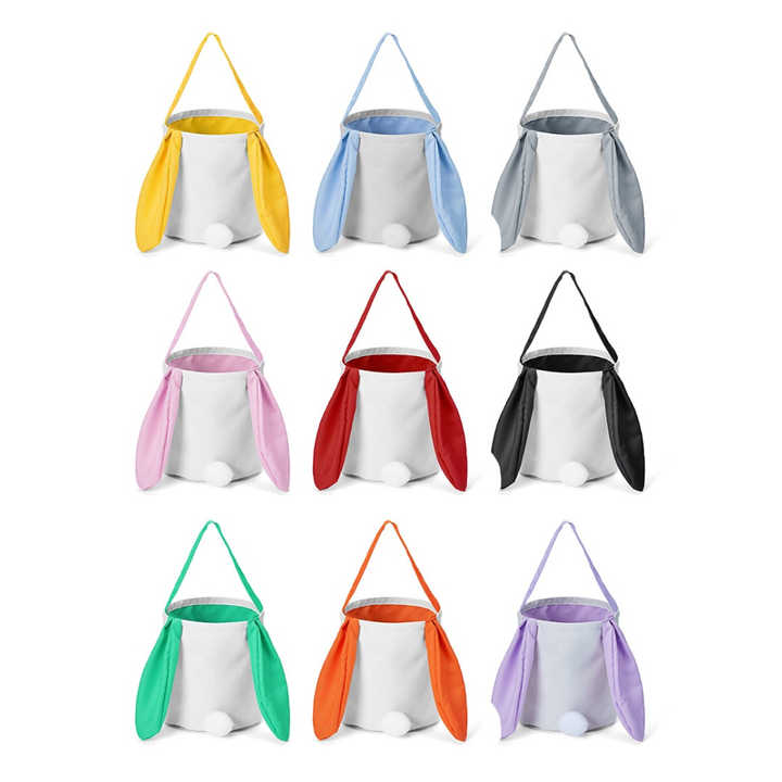 White Adorable Easter Bunny Ear Tote Bag - Stylish Rabbit-Themed Candy Bag