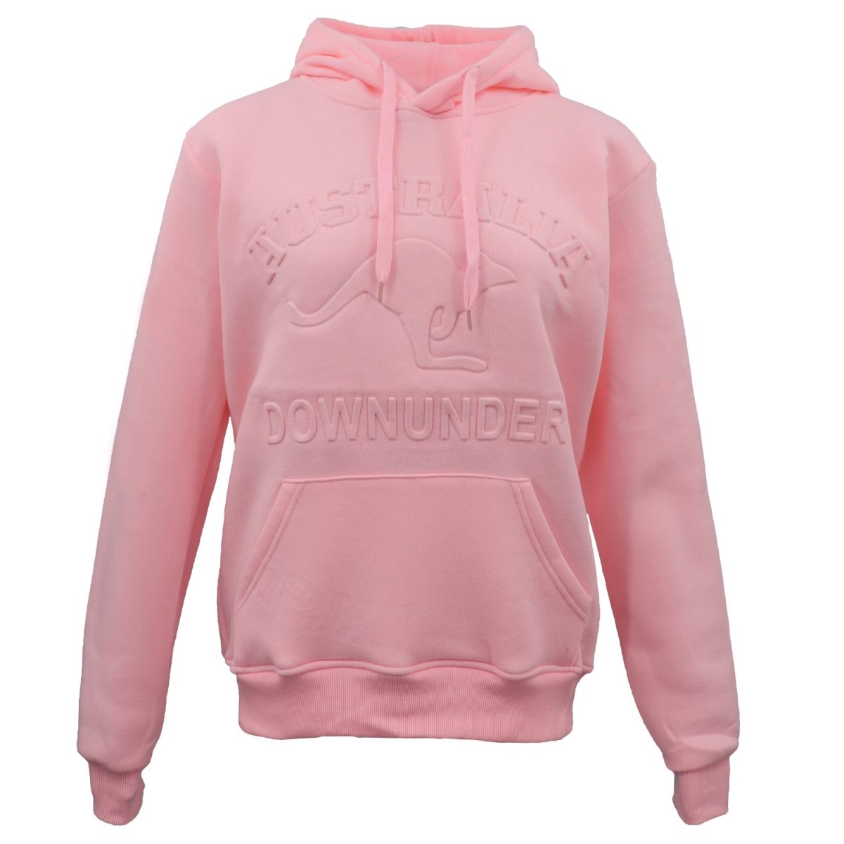 Adult Australia Day Pullover Hoodie 3D Downunder Kangaroo Souvenir Jumper Jacket, Pink, L
