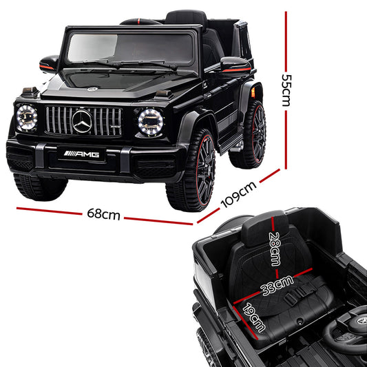 Kids Electric Ride On Car Mercedes-Benz Licensed AMG G63 Toy Cars Remote Black - ToyChest.au