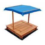 Kids Wooden Toy Sandpit with Canopy