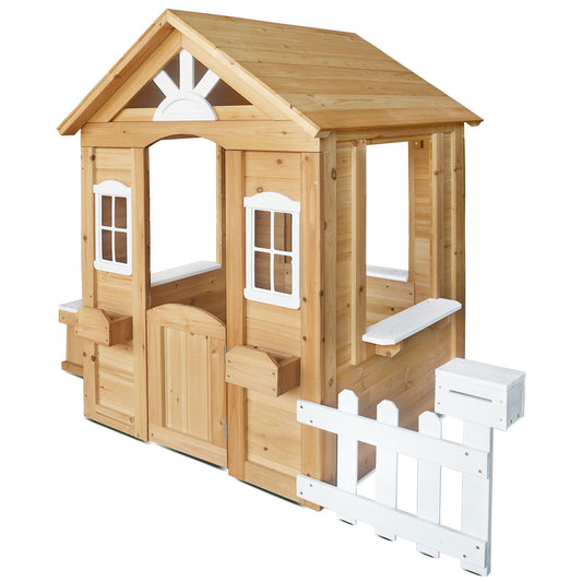 Lifespan Kids Teddy Cubby House in Natural Timber (V2) with Floor - ToyChest.au