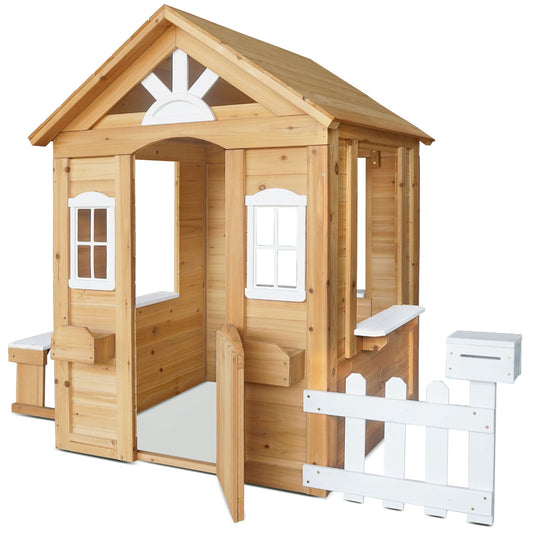 Lifespan Kids Teddy V2 Cubby House Natural - ToyChest.au