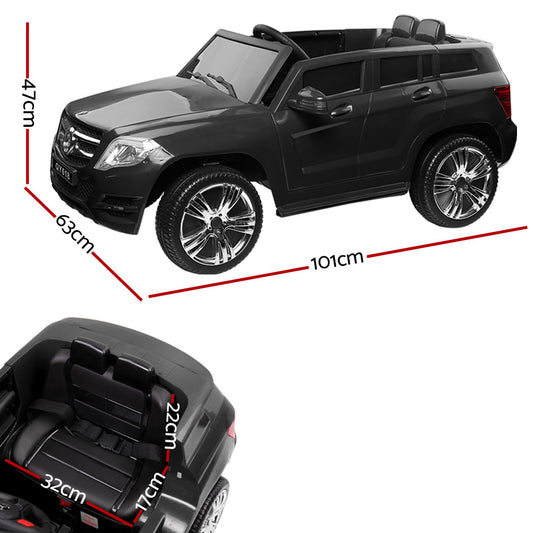 Rigo Kids Electric Ride On Car SUV Mercedes-Benz-Inspired ML450 Remote 12V Black - ToyChest.au