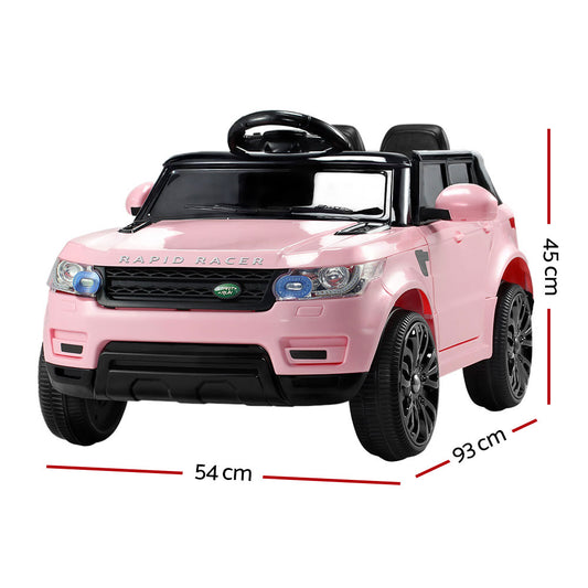 Rigo Ride On Car Kids Electric Ride On Cars SUV Remote 12V Pink - ToyChest.au
