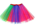 New Adults Tulle Tutu Skirt Dressup Party Costume Ballet Womens Girls Dance Wear, Rainbow_I (6 Colours), Adults