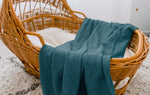 Ponchik Babies + Kids - Ribbed Swaddle Jersey Wrap - Jewel