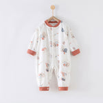 90 Size Koala Kingdom Class A Pure Cotton Long-Sleeve Baby Onesie - Cozy Newborn Bodysuit for Fall and Winter