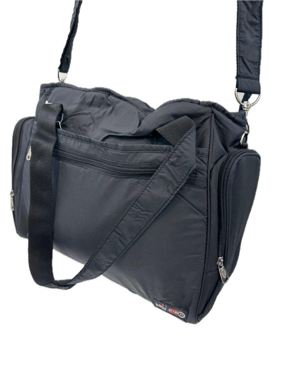 FIB Baby Nappy Bag Diaper Maternity Milk Mummy Changing Travel Tote - Black