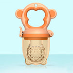 2 X Newborn Baby Food Fruit Nipple Feeder Pacifier Safety Silicone Feeding Tool Blue Large