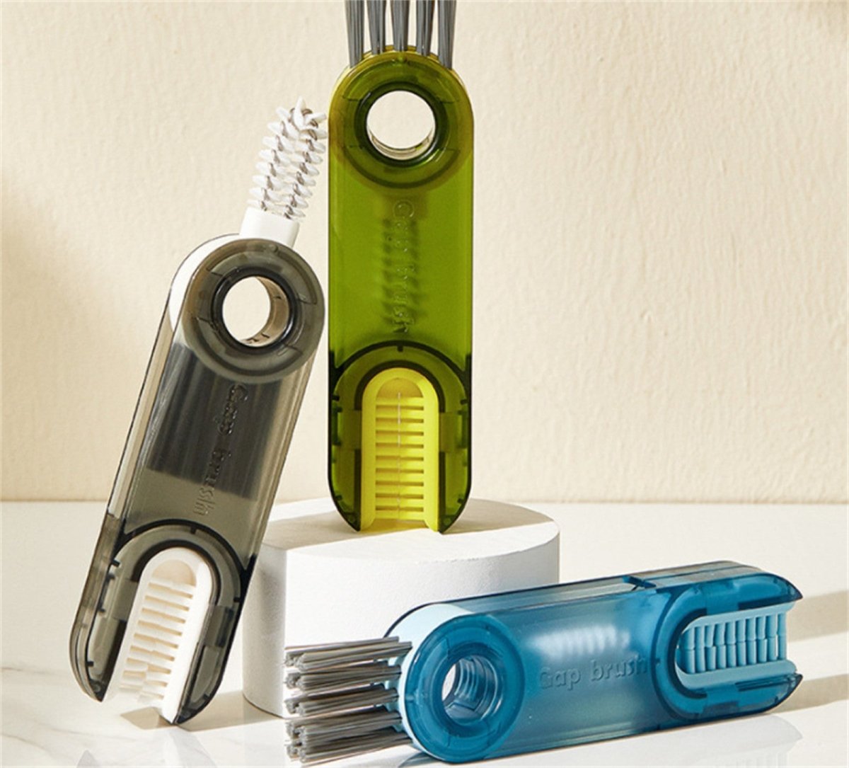 Cleanix Multi - functional Cup Cleaning Brush Bottle Nipple Cleaning Tool Three - in - one