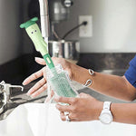 Vibe Geeks 3 in 1 Silicone Bottle and Teat Cleaning Brush - Red
