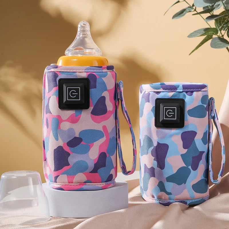Vibe Geeks 3 Temperature Insulated Milk Baby Bottle Warmer- Usb Plugged-in - Black
