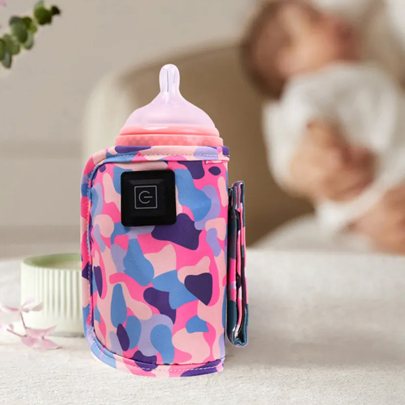 Vibe Geeks 3 Temperature Insulated Milk Baby Bottle Warmer- Usb Plugged-in - Black