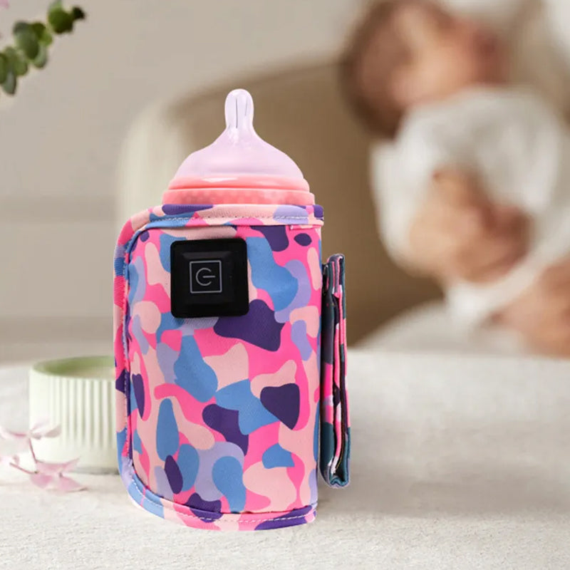 Vibe Geeks 3 Temperature Insulated Milk Baby Bottle Warmer- Usb Plugged-in - Blue