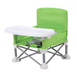Vibe Geeks Foldable Camping and Dining Chair Outdoor Booster Seat for Toddlers - Grey