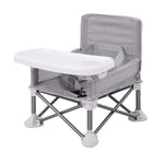 Vibe Geeks Foldable Camping and Dining Chair Outdoor Booster Seat for Toddlers - Khaki