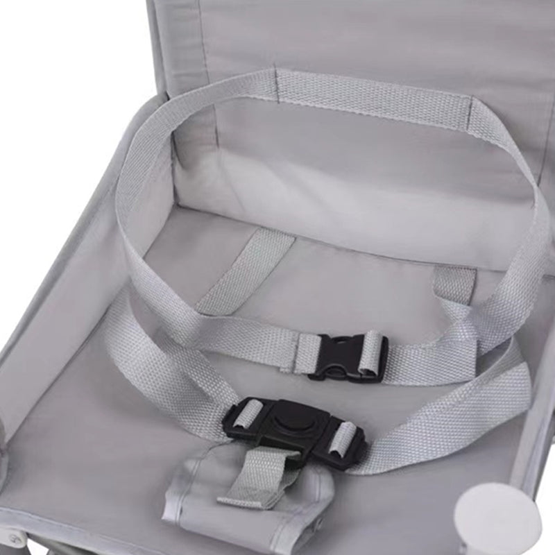 Vibe Geeks Foldable Camping and Dining Chair Outdoor Booster Seat for Toddlers - Khaki