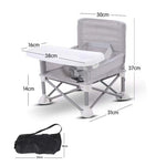 Vibe Geeks Foldable Camping and Dining Chair Outdoor Booster Seat for Toddlers - Pink