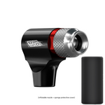 Black Portable CO2 Bike Tire Inflator with Nozzle - Quick Inflation for Road and Mountain Bikes