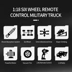 2.4ghz 4ch Rc Dongfeng 8 Six-wheeled Armor Truck Toy - Yellow