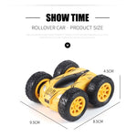 Double Sided 2.4g Mini Rc Car - High Speed Remote Control Toy - English Box 08 Blue