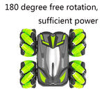 Double-sided Flip Drift Remote Control Toy Stunt Car for Children - Black Orange